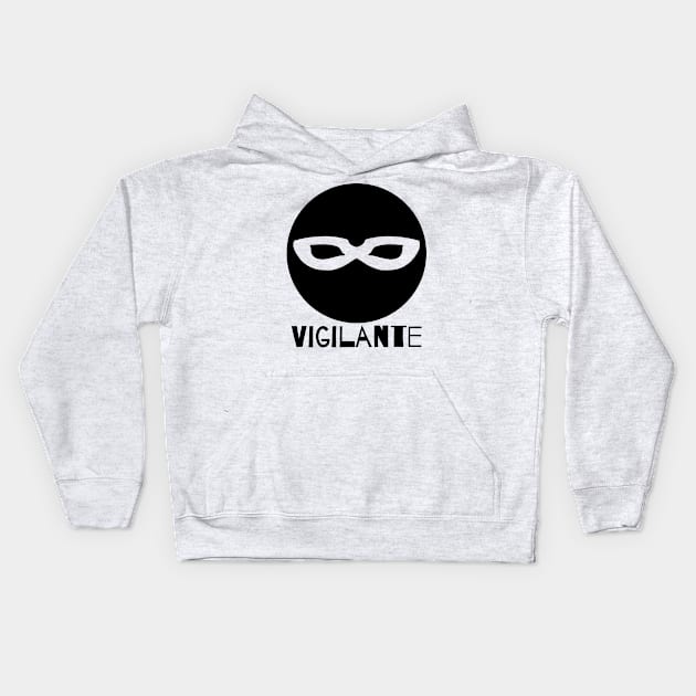 Black Mask - Vigilante Kids Hoodie by Thedustyphoenix